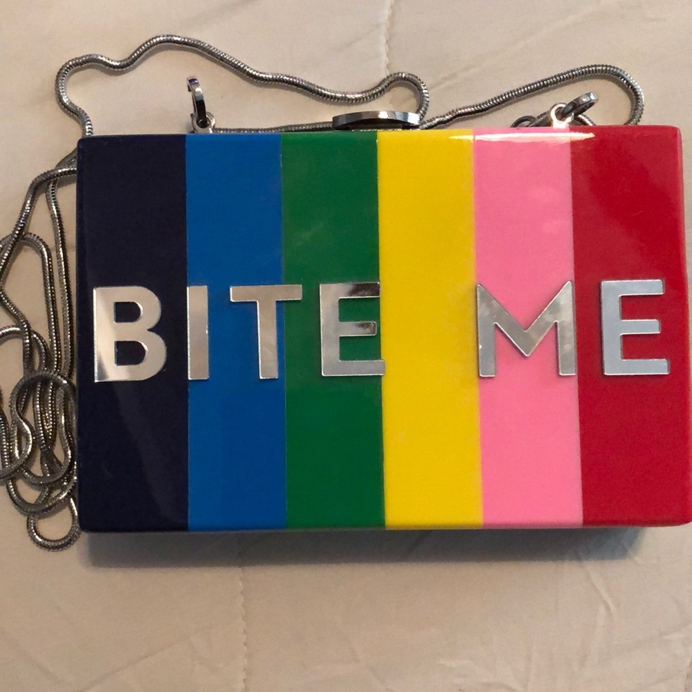 Adorable Milly Bite Me Rainbow Clutch! SOLD OUT!